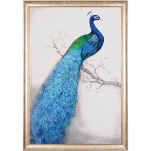 Tablou paun albastru Peacock Left | PRIMERA COLLECTION