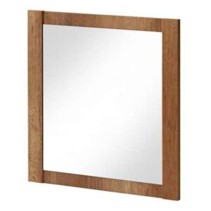 Oglindă pătrată Classic Oak 80, 80x80x cm, pal/ sticla, maro