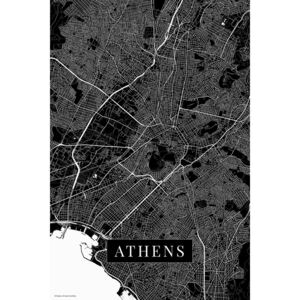 Harta Athens_black, POSTERS