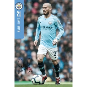 Manchester City - Silva 18-19 Poster, (61 x 91,5 cm)