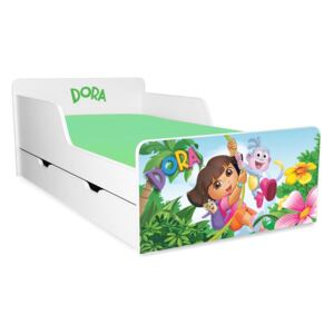Pat copii Dora 2-12 ani cu sertar