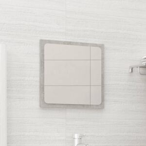 Oglindă de baie, gri beton, 40x1,5x37 cm, PAL