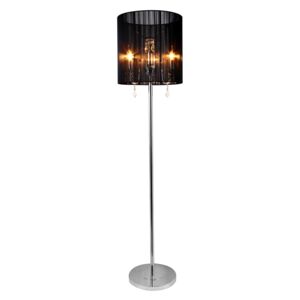 [lux.pro]® Lampa de podea eleganta - Fabrica 3 x E 14 – 42W - crom /negru
