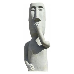 Figurina Nothing say, ceramica, gri, 26x65x18 cm