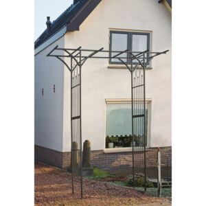 Nature Arcadă de grădină, negru, 114 x 66 x 232 cm, metal 6040801