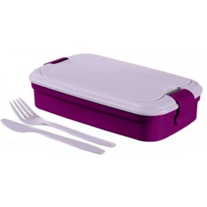 Cutie de prânz Curver Lunch&Go cu tacâmuri #purple