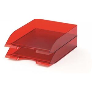 DURABLE Tavă de arhivare, plastic, DURABLE, "Basic", roșu translucid