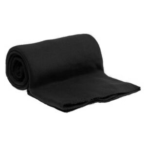Pătură fleece neagră 150x200 cm