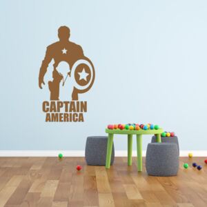 GLIX Avengers Captain America - autocolant de perete Maro 60x35 cm