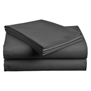 Cearșaf bumbac Standard gri 140x240 cm