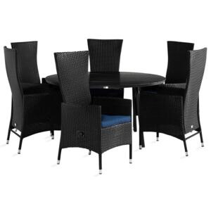Mese și scaune VG7168, Culoare: Negru + albastru