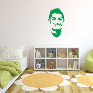 Ronaldo - autocolant de perete Verde deschis 30 x 55 cm