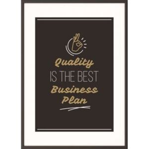 PAPERFLOW Motivation Wallpaper A4, cadru negru, PAPERFLOW "Calitatea este cel mai bun plan de afaceri"