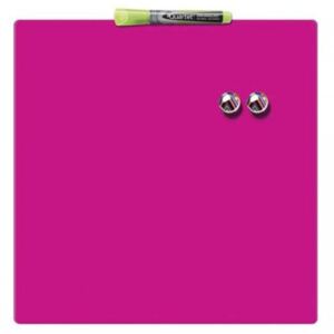 REXEL Tablă de mesaje, magnetică, inscriptibilă, roz, 36x36 cm, REXEL