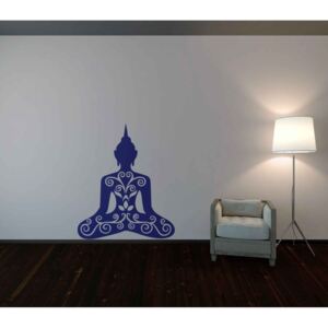 Meditation - autocolant de perete Albastru 50 x 60 cm