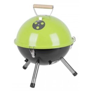 Grătar cu cărbune STR BBQ Sputnik 31cm #negru-verde