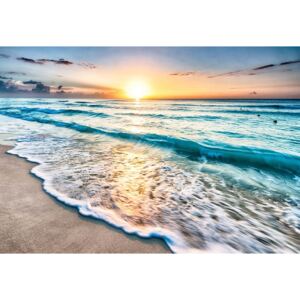 Beach Sunset Fototapet, (254 x 184 cm)