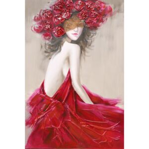 Falc Mână pictată imagine - Woman, 100x150 cm