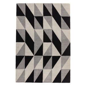 Covor Asiatic Carpets Flag, 120 x 170 cm, gri-negru