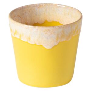 Ceașcă pentru espresso din gresie ceramică Costa Nova, 200 ml, galben - alb