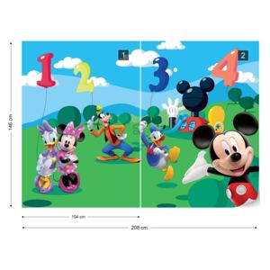 Fototapet - Disney Minnie Mouse Vliesová tapeta - 208x146 cm