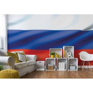 Fototapet - 3D Flag Russia Vliesová tapeta - 416x254 cm