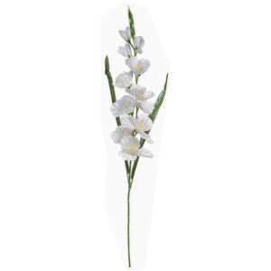 Floarea artificiala gladiola alba 78 cm