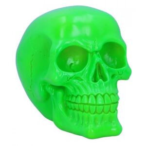 Statueta fosforescenta craniu Psychedelic - verde 15.5 cm