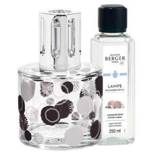 Set lampa catalitica cu parfum Berger Pure Organic cu parfum Caresse de Coton 250ml