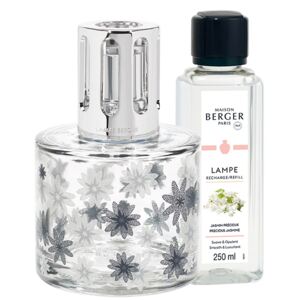 Set lampa catalitica cu parfum Berger Pure Floral cu parfum Jasmin Precieux 250ml