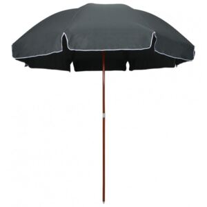 Umbrelă de soare cu stâlp din oțel antracit 300 cm