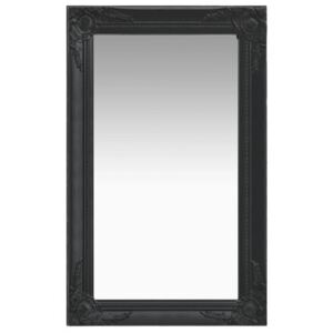 Oglindă de perete în stil baroc negru 50 x 80 cm