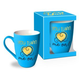 Cana albastra 300ml, You Turn Me On