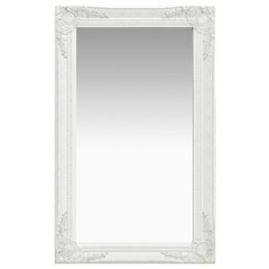 Oglindă de perete în stil baroc alb 50 x 80 cm