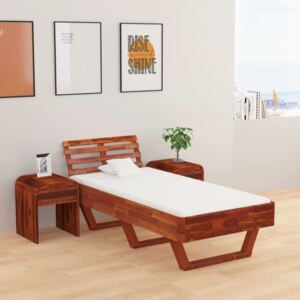 Cadru de pat 100 x 200 cm lemn masiv de acacia