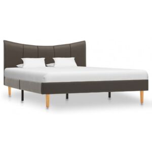 Cadru de pat antracit 120 x 200 cm piele ecologică