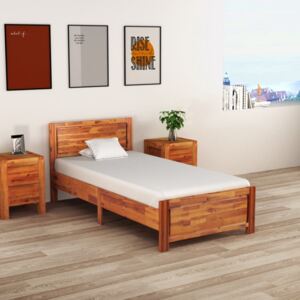 Cadru de pat 90 x 200 cm lemn masiv de acacia