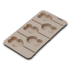 Forma din silicon pentru ciocolata, 5 compartimente Misty Gri, L20xl11xH1,3 cm