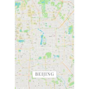 Harta orașului Beijing color