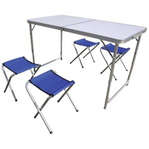 Set pliabil pentru picnic, masa si 4 scaune