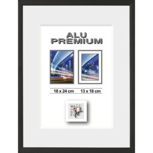 Rama foto Aluminiu Duo neagra 18x24 cm