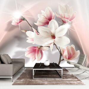 Fototapet XXL Bimago - White Magnolias II + Adeziv gratuit 500x280 cm