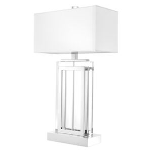 Veioza Arlington Table Lamp Nickel/White | EICHHOLTZ