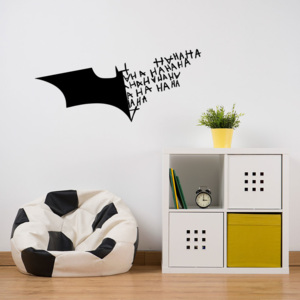 GLIX Batman HAHA - autocolant de perete Negru 100x40 cm