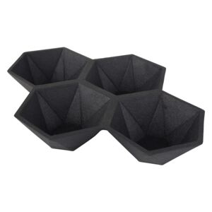 Boluri servire Hexagon Black | ZUIVER - negru