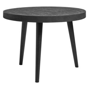 Masa dining lemn neagra Concrete ø 100 cm | NORDAL