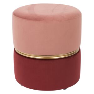 Puf catifea rose Ø35 cm Stool Bubbly Candy | WHITE LABEL LIVING