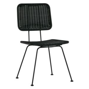 Scaun retro negru Hilde Dining Chair Black | WOOOD