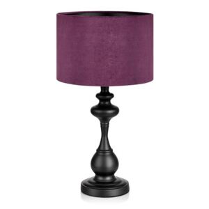 Veioza metalica violet Connor Table 1L Black/Purple | MARKSLÖJD