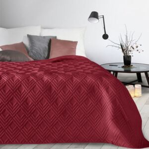 Cuvertură de pat modernă burgundy, cu model Lăţime: 200 cm | Lungime: 220 cm